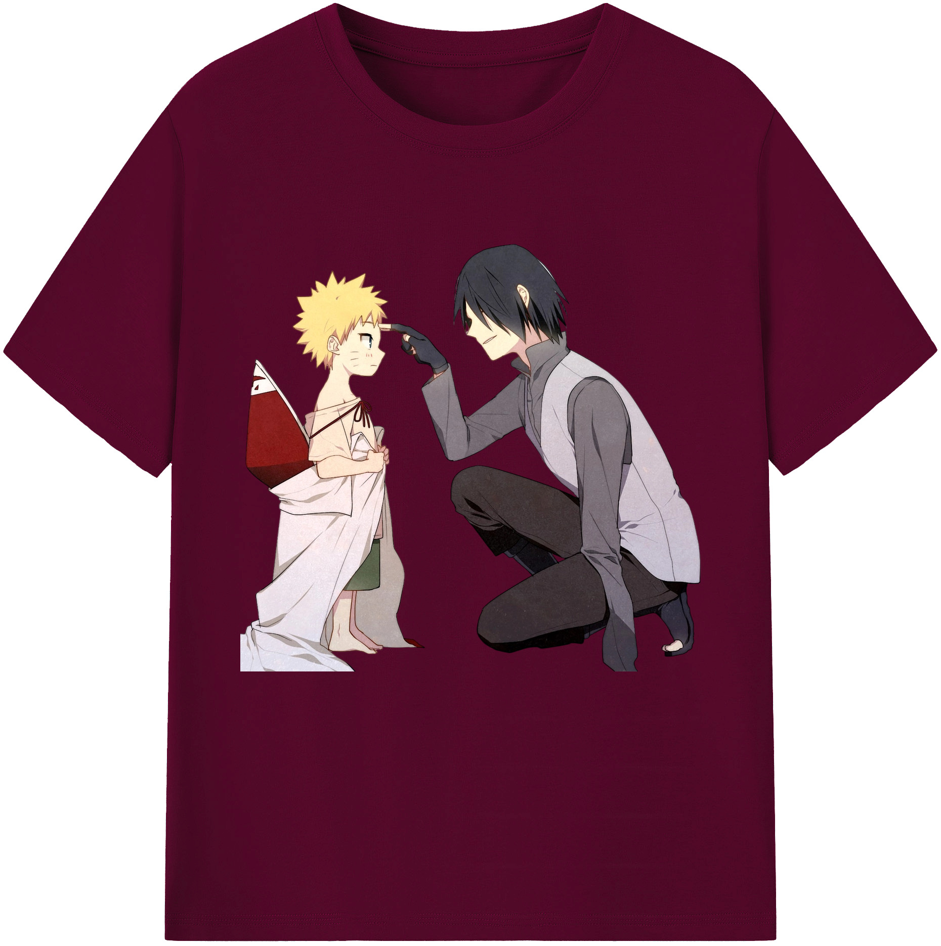 （画像用） NARUTO -ナルト- うちは サスケ Uchiha Sasuke レディースカジュアルプリントTシャツ（綿100％）